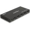 DELOCK HDMI splitter 18652 με downscaler πλήκτρο, 4 σε 1, 4K/60Hz, μαύρο