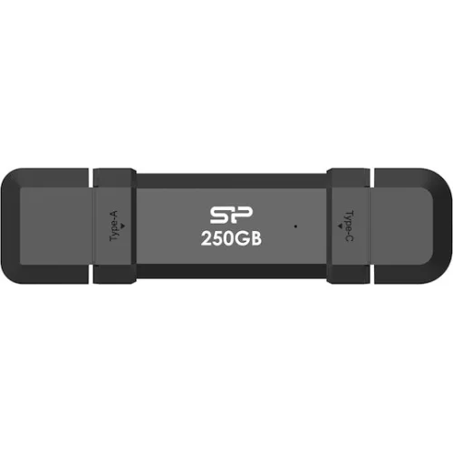 SILICON POWER εξωτερικός SSD Marvel Xtreme DS72, USB-C/USB 3.2, 250GB, μαύρο