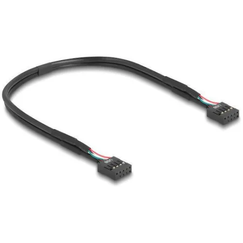 DELOCK αντάπτορας USB 2.0 Pin σε 2x USB Type-E Key A 67176 με USB pin καλώδιο