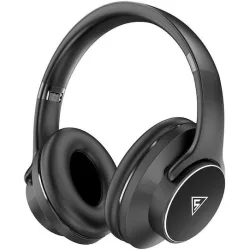 DOQAUS headphones DESIGN 1, ασύρματα & ενσύρματα, Φ40mm, 600mAh, μαύρα