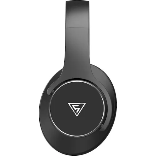 DOQAUS headphones DESIGN 1, ασύρματα & ενσύρματα, Φ40mm, 600mAh, μαύρα