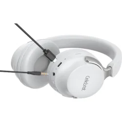 CELEBRAT headphones A40, ασύρματα & ενσύρματα, 40mm, 250mAh, λευκά