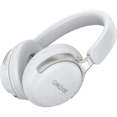 CELEBRAT headphones A40, ασύρματα & ενσύρματα, 40mm, 250mAh, λευκά