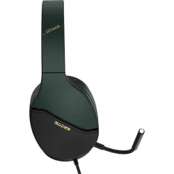 SADES gaming headset SPOWER, 3.5mm σύνδεση, 40mm, multi-platform, μαύρο/πράσινο