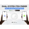 MILI κουδούνι ποδηλάτου με smart tag MiTag Duo, iOS & Android, Bluetooth tracker, μαύρο/λευκό