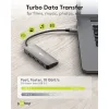 GOOBAY USB hub 76565, 4x θυρών, USB 3.2, 10Gbps, USB-C σύνδεση, γκρι