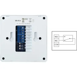 Smart θερμοστάτης αερίου BHT-800WM-GCLW, WiFi, επιτοίχιος, λευκός