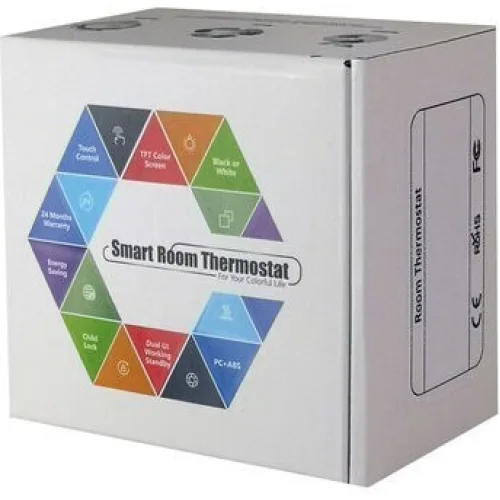 Smart θερμοστάτης αερίου BHT-15GCLW, WiFi, χωνευτός, μαύρος