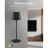 GOOBAY επιτραπέζιο φωτιστικό 77673, 3000K, dimmable, επαναφορτιζόμενο, μαύρο
