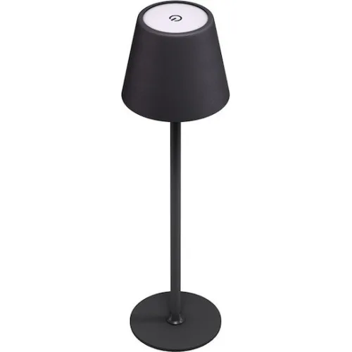 GOOBAY επιτραπέζιο φωτιστικό 77673, 3000K, dimmable, επαναφορτιζόμενο, μαύρο