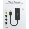 GOOBAY αντάπτορας δικτύου 76579, USB-C, 1000Mbps Ethernet, μαύρος