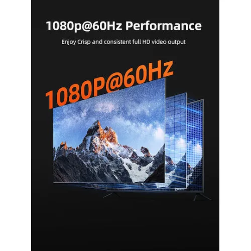 CABLETIME HDMI video extender CT-HEHD-FG60 μέσω καλωδίου RJ45, 1080p/60Hz, έως 60m
