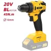 DELI δράπανο μπαταρίας DC120Z, Brushless, 20V, 45N.m