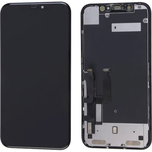 TW INCELL LCD ILCD-018 για iPhone 11, camera-sensor ring, earmesh, μαύρη
