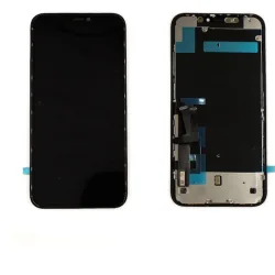 TW INCELL LCD ILCD-018 για iPhone 11, camera-sensor ring, earmesh, μαύρη