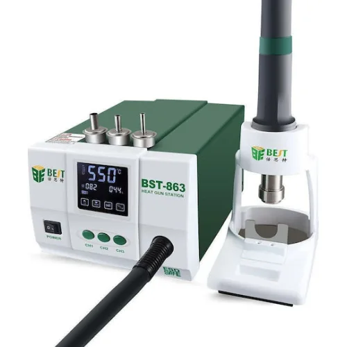 BEST σταθμός θερμού αέρα BST-863, 1200W, touch screen