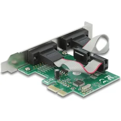 DELOCK κάρτα επέκτασης PCIe σε 2x RS-232 90007, 921.6Kbps