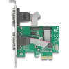 DELOCK κάρτα επέκτασης PCIe σε 2x RS-232 90007, 921.6Kbps