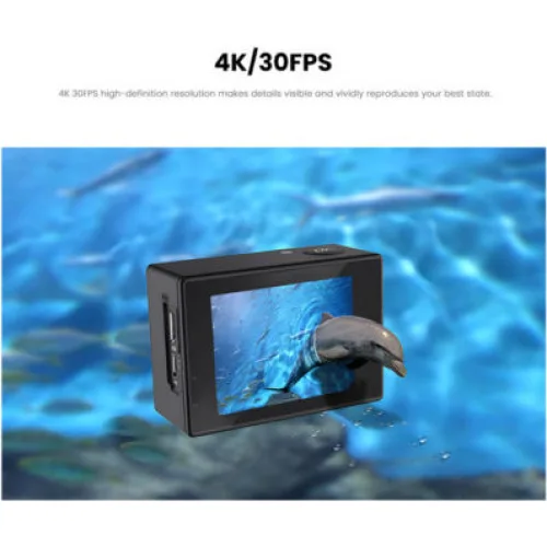 SJCAM SJ4000 Dual Screen Action Camera Full HD (1080p) Υποβρύχια (με Θήκη) Standard με Οθόνη 1.5" και Wi-Fi Μαύρη