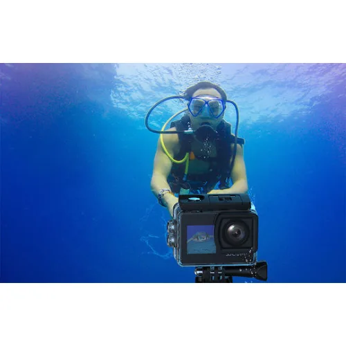 SJCAM SJ4000 Dual Screen Action Camera Full HD (1080p) Υποβρύχια (με Θήκη) Standard με Οθόνη 1.5" και Wi-Fi Μαύρη