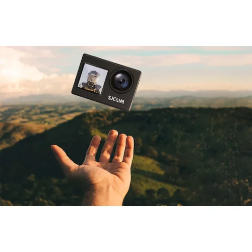 SJCAM SJ4000 Dual Screen Action Camera Full HD (1080p) Υποβρύχια (με Θήκη) Standard με Οθόνη 1.5" και Wi-Fi Μαύρη