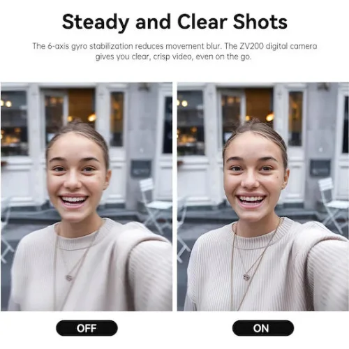 SJCAM compact φωτογραφική μηχανή ZV200, 12MP, 16x ψηφιακό zoom, μαύρη