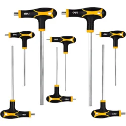 DELI σετ κλειδιά Allen DL233108, τύπου Ταφ, 2-10mm, Cr-V, 8τμχ
