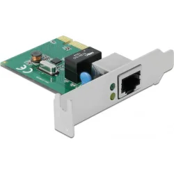 DELOCK κάρτα επέκτασης PCI Express σε RJ45 90381, 1000Mbps, low profile