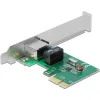 DELOCK κάρτα επέκτασης PCI Express σε RJ45 90381, 1000Mbps, low profile