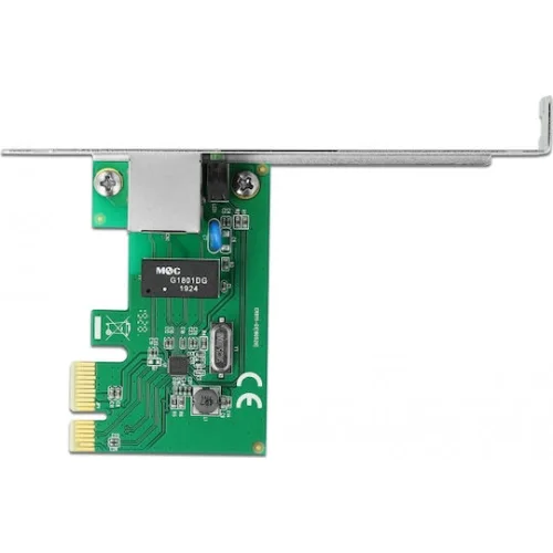 DELOCK κάρτα επέκτασης PCI Express σε RJ45 90381, 1000Mbps, low profile