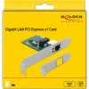 DELOCK κάρτα επέκτασης PCI Express σε RJ45 90381, 1000Mbps, low profile