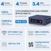 BEELINK mini PC Mini S12, Intel N95, 12GB, 512GB M.2, Windows 11 Pro