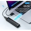 ORICO θήκη για Μ.2 NVMe SSD PWM2-G2-BK-EP, 10Gbps, έως 4TB, μαύρη