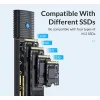 ORICO θήκη για Μ.2 NVMe SSD PWM2-G2-BK-EP, 10Gbps, έως 4TB, μαύρη