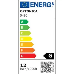 OPTONICA LED μαγνητικό φωτιστικό 5490, 12W, 4000K, μεταλλικό, μαύρο