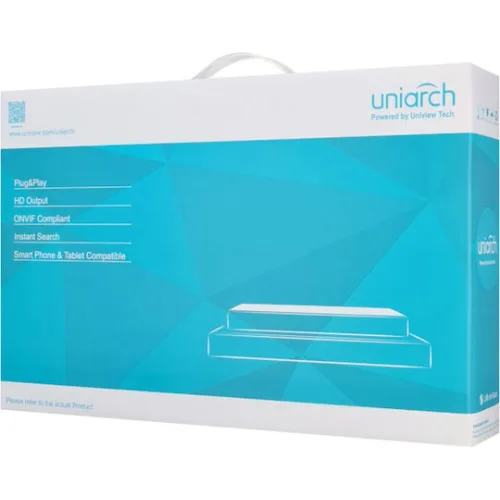 Uniarch NVR-110E2 Καταγραφικό NVR 10 Καναλιών με Ανάλυση 4K