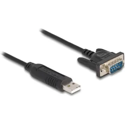 DeLock Μετατροπέας USB-A male σε Serial male 1τμχ 66461