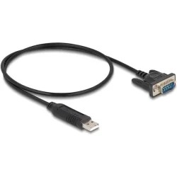 DeLock Μετατροπέας USB-A male σε Serial male 1τμχ 66461
