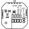 Smart θερμοστάτης πετρελαίου BHT-009GBLW, WiFi, χωνευτός, μαύρος