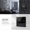 Smart θερμοστάτης πετρελαίου BHT-009GBLW, WiFi, χωνευτός, μαύρος