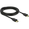 DELOCK καλώδιο DisplayPort 1.2 83807, 4K/60Hz, 21.6 Gbps, 3m, μαύρο