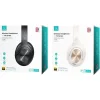 USAMS headphones YH21, ασύρματα & ενσύρματα, Φ40mm, 500mAh, μαύρα