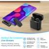 APEXEL ασύρματο μικρόφωνο APL-MIC013 με θήκη φόρτισης, Lightning, 2.4GHz, μαύρο