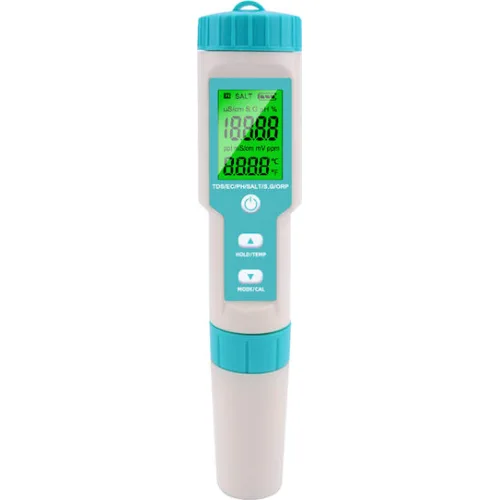 NOYAFA tester ποιότητας νερού C-600, TDS/EC/PH/SALT/S.G/ORP/0-60 °C