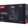 DELI παλμικό κατσαβίδι μπαταρίας DE-QZ20-1D2, Brushless, 20V, 2x 2Ah, 200N.m