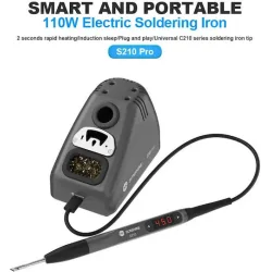 SUNSHINE σταθμός κόλλησης 210 Pro με κολλητήρι, 110W, 100~450 °C