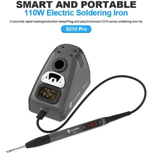 SUNSHINE σταθμός κόλλησης 210 Pro με κολλητήρι, 110W, 100~450 °C