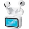 CELEBRAT earphones με θήκη φόρτισης W76, True Wireless, 13mm, 25/300mAh, λευκά