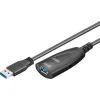GOOBAY καλώδιο προέκτασης USB 3.0 95727, active, 5Gbps, 5m, μαύρο