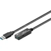GOOBAY καλώδιο προέκτασης USB 3.0 95727, active, 5Gbps, 5m, μαύρο